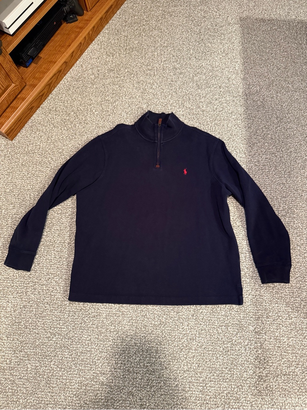 Polo Ralph Lauren Navy Blue Quarter Zip Sweater